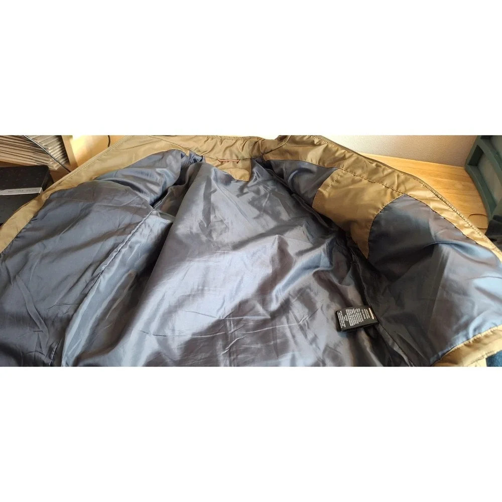 Hawke & Co Men's Jacket sz Small Diamond Quilted Brown EUC Full Zip